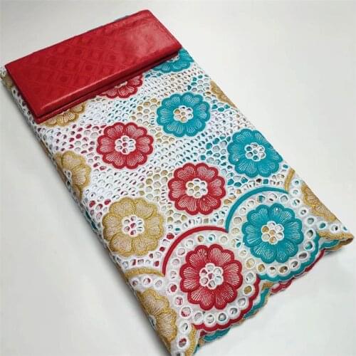 Bazin Riche Getzner Perfume Damask Material Embroidered 2021 Holes Cotton Fabric Dubai Swiss Voile Lace In Switzrland S837