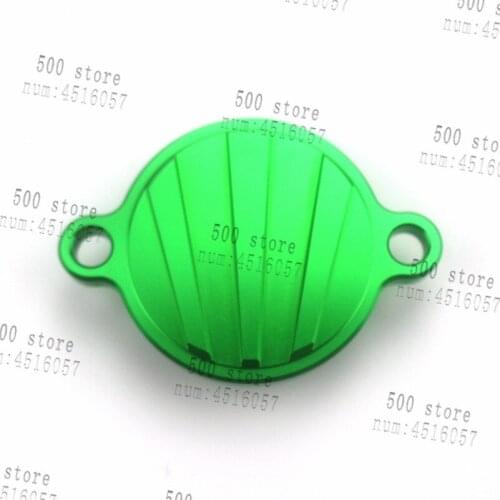 Free Shipping CNC Billet Engine Oil Filter Cover Fit KX450F KX 450F KXF450 2004-2015 MX spare parts dirt pit bike