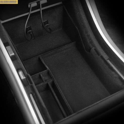 Central Storage Pallet Armrest Container Box Cover Kit Trim Accessories For tesla model 3 2018 2019 2020 2021