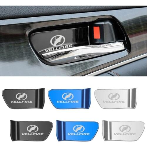 Car Interior Door Bowl Decoration Cover Door Protection Trim Sticker for Toyota Vellfire Accessories