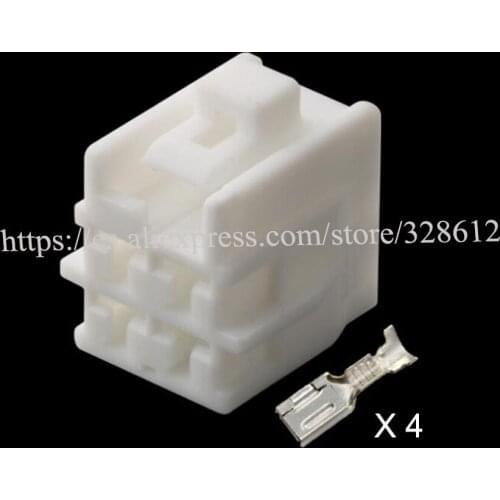 DJ7045Y-4.8-21 car wire male cable Waterproof sheath 4 pin connector automotive Plug socket include terminal seal