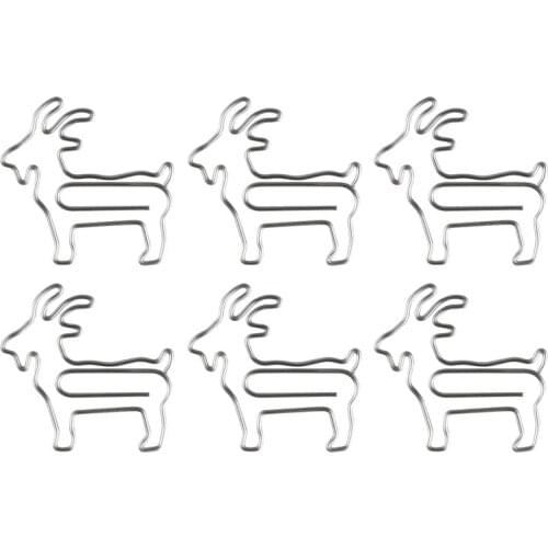 Goat Paper Clip cute Animal Clipe De Papel Paper Clips Metal Office Table Accessories Paper Clipper Clip Kawaii Love Paper Clip