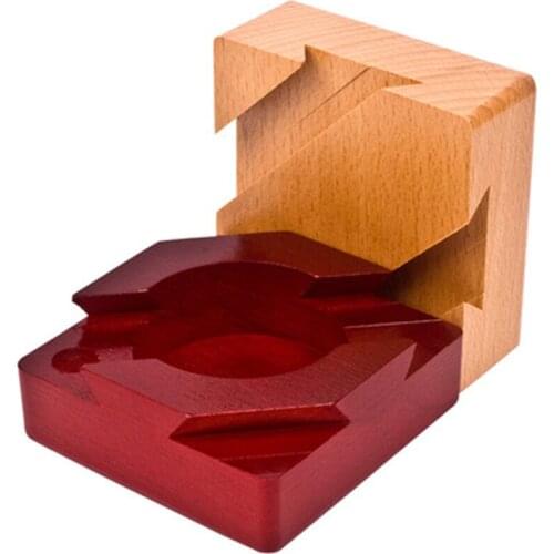 Top Quality Wooden Magic Box Puzzle Game Luban Lock For Children Educational Toys Brain Teaser Game