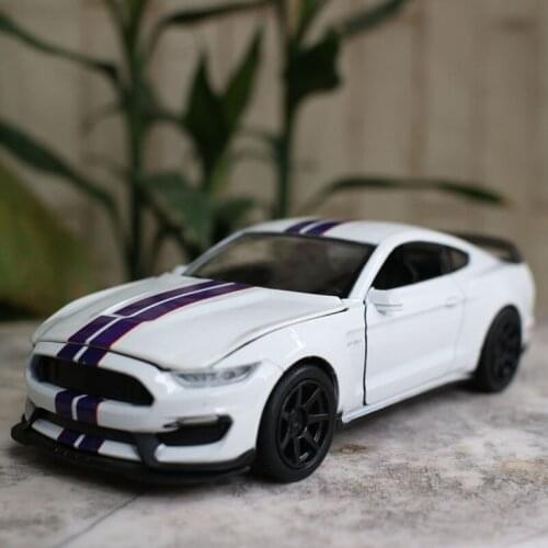 Diecast 1/24 Ford Mustang GT350 R2016 Static Display Gift Adult Collection Toys for Boys Hot Mini Toy 20cm Bulk Pack