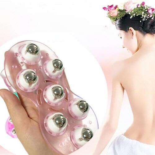 Massage Roller Ball 7 Beads Ergonomics Magnetic Balls Massager Design PVC Body Anti Cellulite Muscle Pain Relief Relax Glove