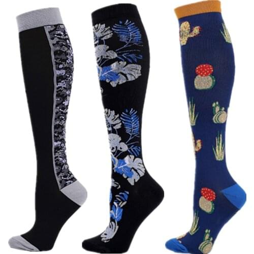 New Compression Socks Knee High Stockings Women Men Socks Anti Fatigue Calf Compression Socks Medical Nursing Pressure Socks
