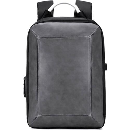 2021 New Anti Theft Leather Backpack Daypack Business Laptop Bag Waterproof 15.6 Male Mochila Multifunction Rucksack Backpacks