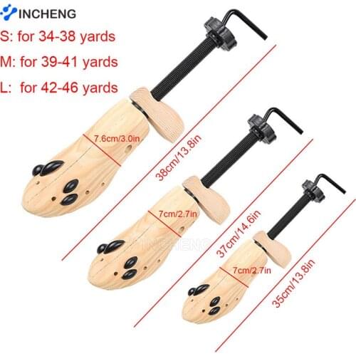 1 PC Women Men Two Way Support Anti Wrinkle Bunion Keeper Boots Expander Rack Shoe Stretcher High Heels Holder Shaper Wooden