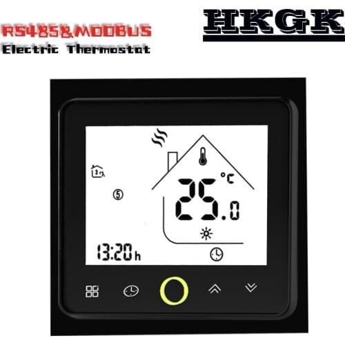 RS485&Modbus16A Smart Programming thermostat for electric heating,24VAC 95-240VAC optional
