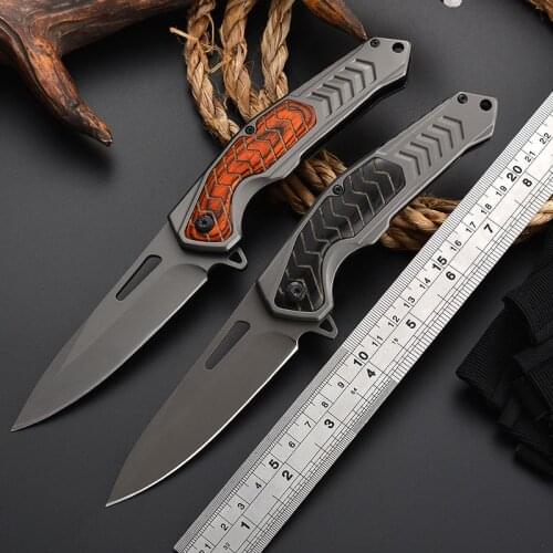 Tactical High Hardness Field Survival Multifunctional Hunting Knife Self-defense Outdoor Folding Knife Good Edc Gift for Men