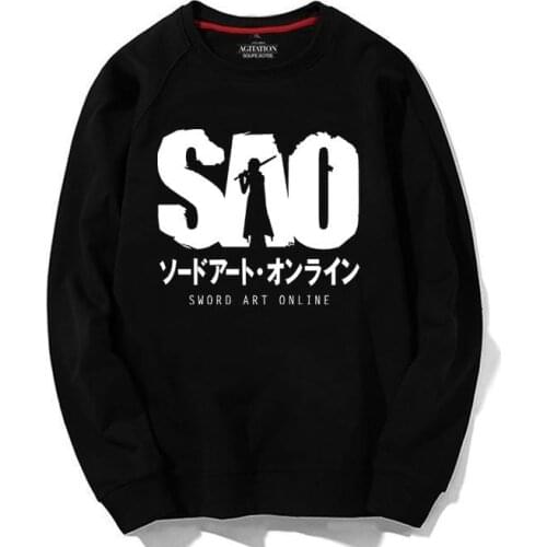 Unisex Sword Art Online SAO Hoodie Coat Sweatshirt Pullovers