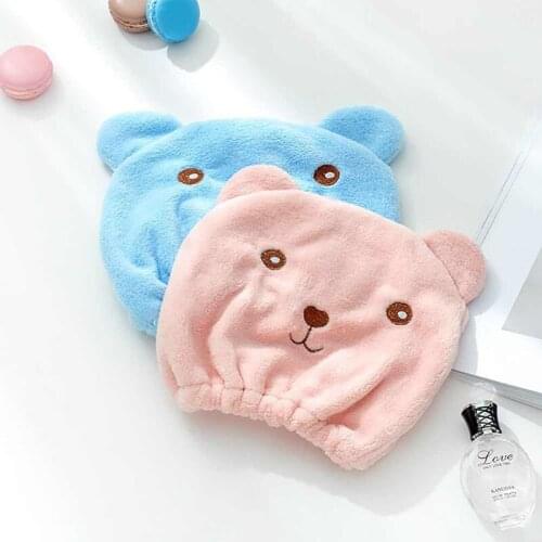 Microfiber Hair Turban Shower Cap Quickly Dry Hair Shower Hat Wrapped Towel Bathing Cap Bathroom Accessories