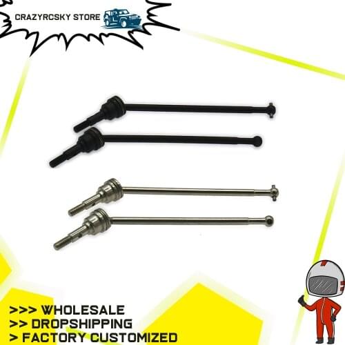 2PCS RCAWD Universal Drive Shaft For Rc Hobby Model Car 1/10 Fs Racing Big Foot Monster Truck 53633 53606 53607 53810 53804 5380