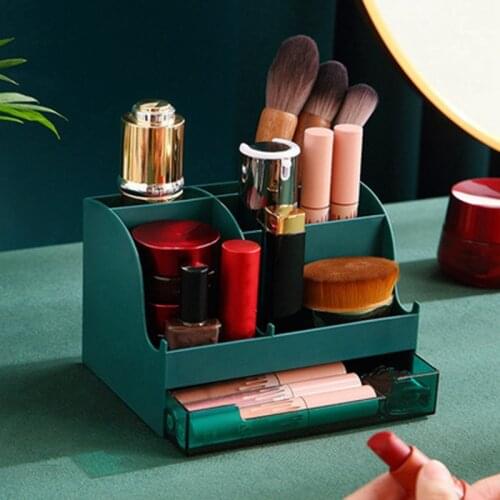 Cosmetic Storage Box Plastic Multifunctional Drawer Type Desktop Household Storage Lipstick Skin Care Product Rack