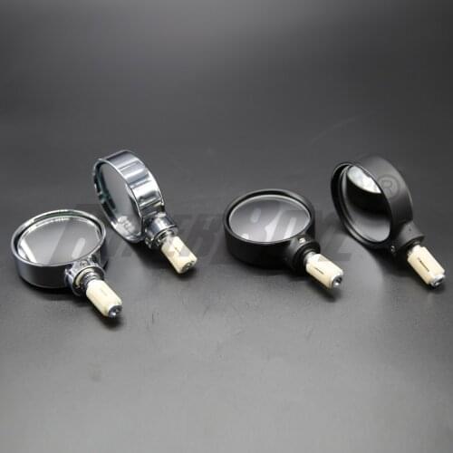 Rearview motorcycle rear view side mirrors motorbike retroviseur scooter retrovisor moto bar end Small round mirror