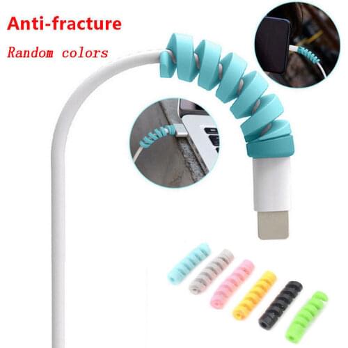 10pcs Random Color For Usb Saver Charger Cable Protector Holders Racks