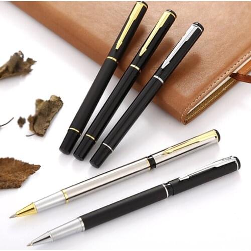 10PCS Luxury Metal Signature Pen Ballpoint Pen For Business WFriting Creative Cute Office School Supplies Stationery Pen Gift