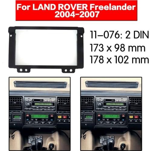 11-076 2 Din Radio Fascia for LAND ROVER Freelander Stereo Audio Panel Mount Installation Dash Kit Adjusting Frame Adapter top