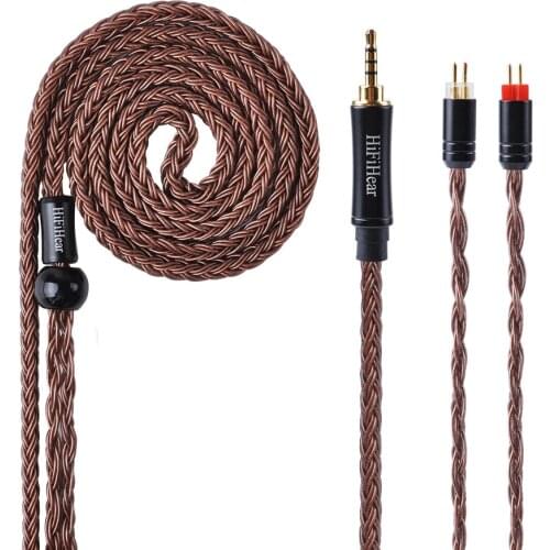 HiFiHear 16 Core Silver Plated Cable 2.5/3.5/4.4mm Balanced Cable with MMCX/2PIN Connector for BLON BL-01 BL-03 KZ EDX ASX ZSTX