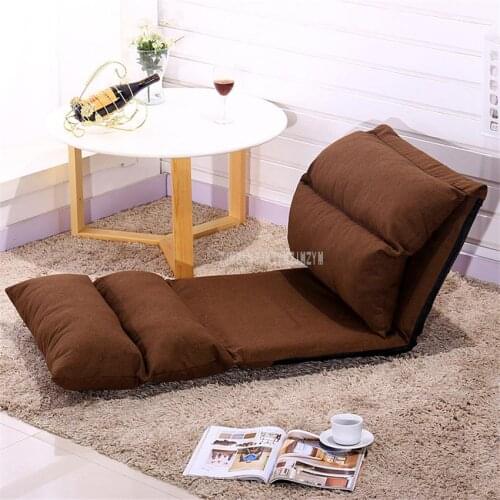 225cm Modern Floor Foldable Chaise Lounge Chair Living Room Japanese Style Reclining Lounger Single Sofa Upholstered Sleep Chair