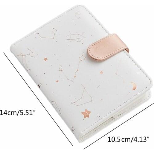 Starry Star Moon PU Leather Notebook Hardcover Paper Journal Diary Planner Notepad Starry Sky Constellation Series Daily Work