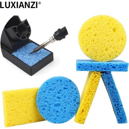 LUXIANZI 10/20PC Cleaning Sponge Cleaner High Temperature Resistance Electric Welding Soldering Iron Tip Cleaner Pads Tools