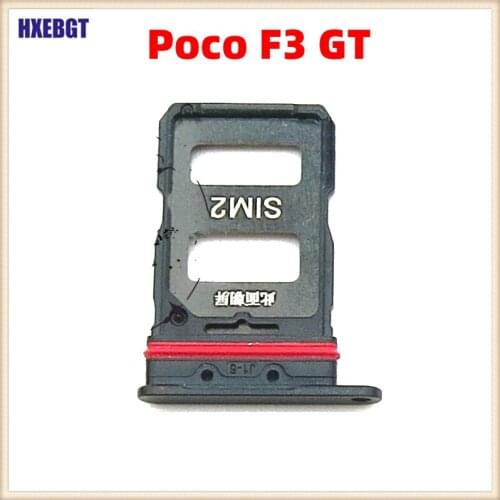 For Xiaomi Poco F3 GT New Sim Card Tray SD Memory Card Slot Holder Adapter Smartphone Repair Parts
