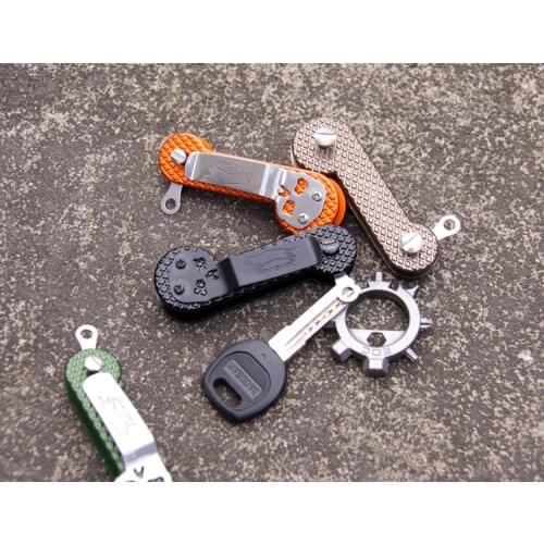 EDC Gear Aluminum Key Holder Organizer Key Clip Clamp Container Folder Keyring Case Outdoor Pocket Tool