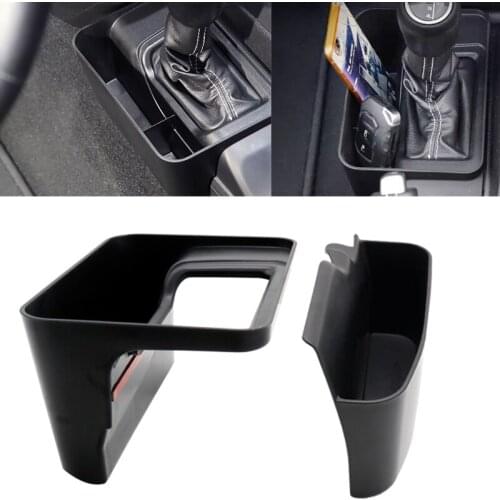 Gear Shifter Storage Box Console Side Phone Card Holder Manual Tray For Jeep Wrangler JL 18 19 For Gladiator JT 18 19 20