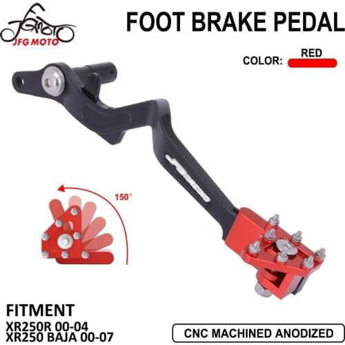 Motorcycle CNC Aluminum Rear Foot Brake Pedal For Honda XR250R XR250 XR 250R 250 R BAJA 2000-2007 2004 Dirt Pit Bike Motorcross