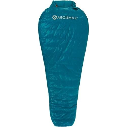 Aegismax New Mini Upgrade Sleeping Bag 95% White Goose Down Splicing Mummy Ultralight Hiking Camping 800 FP Nano Nano2 Red Blue