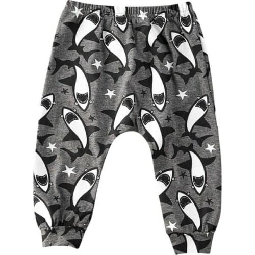 Animal Clothes Casual Baby Toddler Boy Girls Cotton Fashion Kids Leggings Jogger Elastic Bottom Trouser PP Harem Pants 0-3 Years