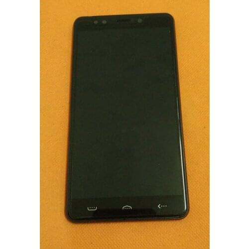 Used Original Front LCD Display +Digitizer Touch Screen+Frame for Homtom HT10 MT6797 Helio X20 Deca Core 5.5" FHD Free Shipping