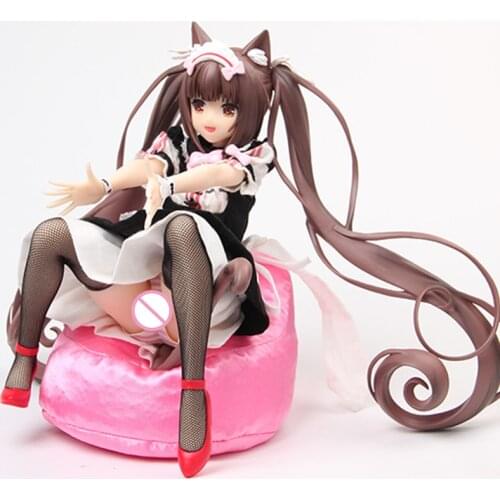 Native BINDing NEKOPARA Sexy Girl Chocola Vanilla PVC Action Figure Toy Real Clothes 1/4 Scale Anime Figure Collectible Doll Toy