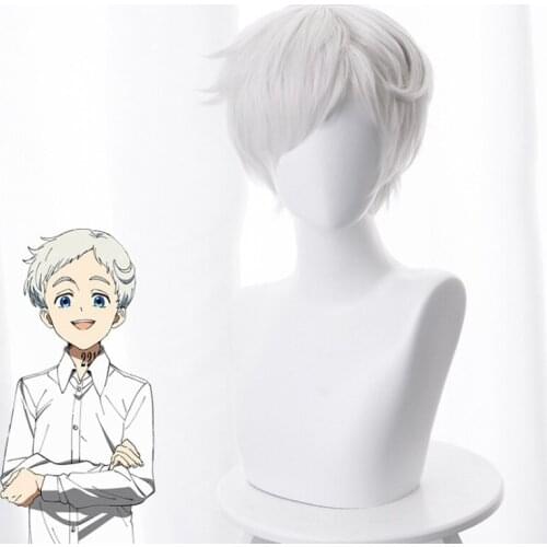 Anime The Promised Neverland Cosplay Wigs Norman Cosplay Wig Synthetic Wig Hair Halloween Carnival Party Yakusoku no Neverland