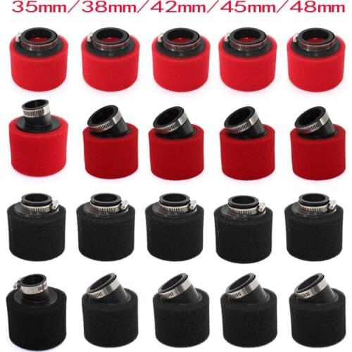Foam Air Filter 35mm 38mm 42mm 45mm 48mm Sponge Cleaner Moped Scooter Dirt Pit Bike Motorcycle Kayo BSE