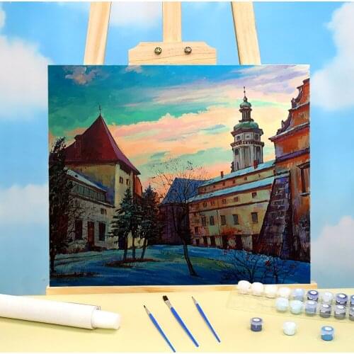 Landscape Lviv Paint By Numbers Complete Kit Oil Paints 40*50 Picture By Numbers Photo Paintings For Adults Art