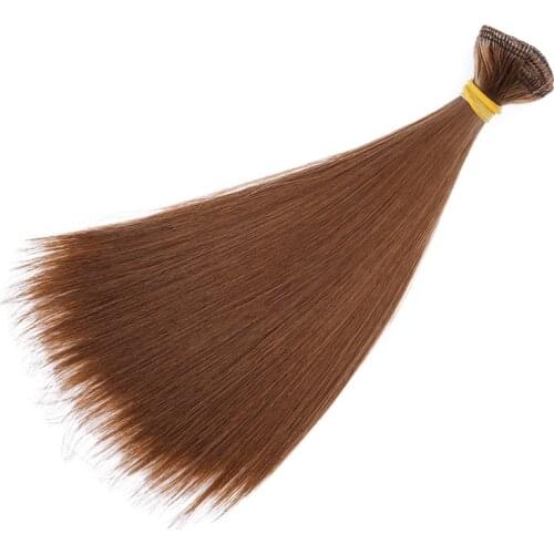 1pcs 17*CM Straight hair Hair Extensions for All Dolls DIY Hair Wigs Heat Resistant Fiber Hair Wefts tresses Extensions for All