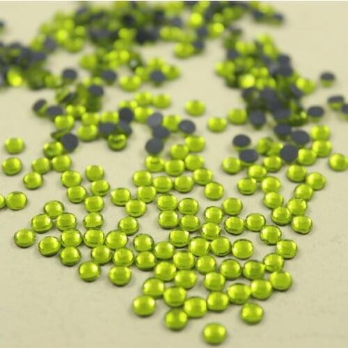 Clearance hotfix rhinestone Hot drilling DIY clothes/garment accessory a bag about 21000pcs/bag SS16 about 4mm olive green