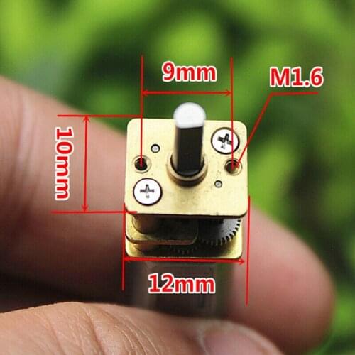 Mini N20 DC 3V-6V 3.7V 66RPM Micro Speed Gear Motor Reduction Gear Motors with Metal Gearbox Wheel Speed Reducer D Shaft DIY