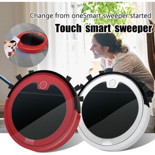 Sweeping Robot Mini Household Cleaning Machine Smart Vacuum Cleaner 2000 Ma Battery Capacity 2800 pa Suction USB Charging