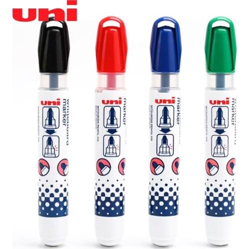 Uni PWB-202 Whiteboard Pen 1.8-2.2mm Round Head Clearly Erased Without Leaving Traces Non-toxic Environmental Protection Safety