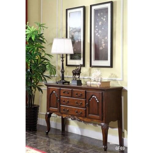 Living Room Cabinets Nordic Simplified Modern Solid Wood Old Household dinner side table GF69