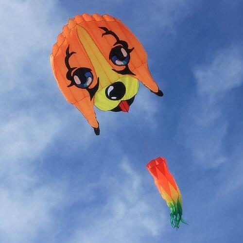 Outdoor Sports Fun Flying Tool Free Shipping Kids Toys Large Beagle Kite Animal Dog Kite Soft Inflatable Kite Childrens Gifts