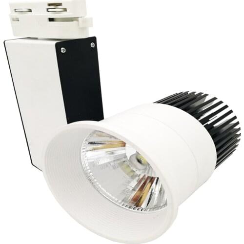 NEW arrival 20W LED COB Track light AC85~265V black add white body decorative supermakret store led track lamp warm white/white