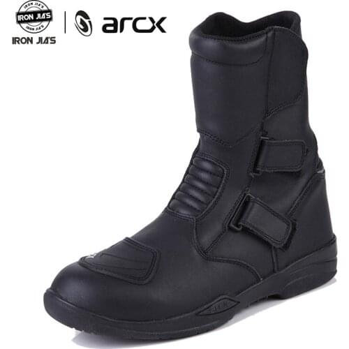 Motorcycle Waterproof Boots Cow Leather Wearable Ridng Shoes Racing Protection Equipment Botas Motorbike Touring Riding Shoes