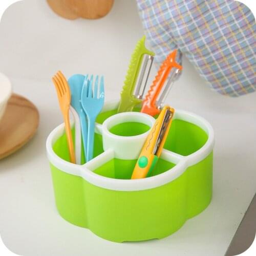 Flower Desk Stationery Storage Boxes Cosmetics Remote Control Miscellaneous Plastic Finishing Organizers