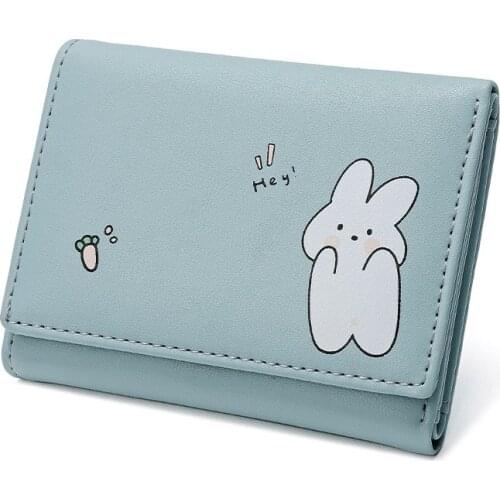 1PC Women Wallet 4 Color Money Bags Short Cute Small Purse Womens Student Card Holder Girl ID Bag Card Holder Coin Purse