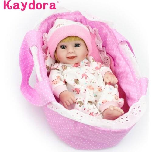 10 Inch Full Soft Silicone Reborn Baby Dolls 25cm Lifelike Handmade Mini Bebe Babies Kids Bath Playmate play Toys Birthday Gifts