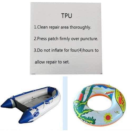 10Pcs/Set Repair Patch Glue Self-Adhesive Transparent Waterproof Self-Adhesive Pool Patch Repair Kit for Inflatable Toy